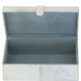 Leather Decorative Home Accessories Box Hair-on Hide Off White: AGC-61