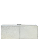Leather Decorative Home Accessories Box Hair-on Hide Off White: AGC-61