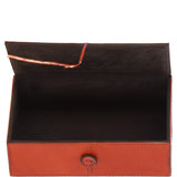 Leather Decorative Home Accessories Box Tan: AGC-36