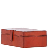 Leather Decorative Home Accessories Box Tan: AGC-37