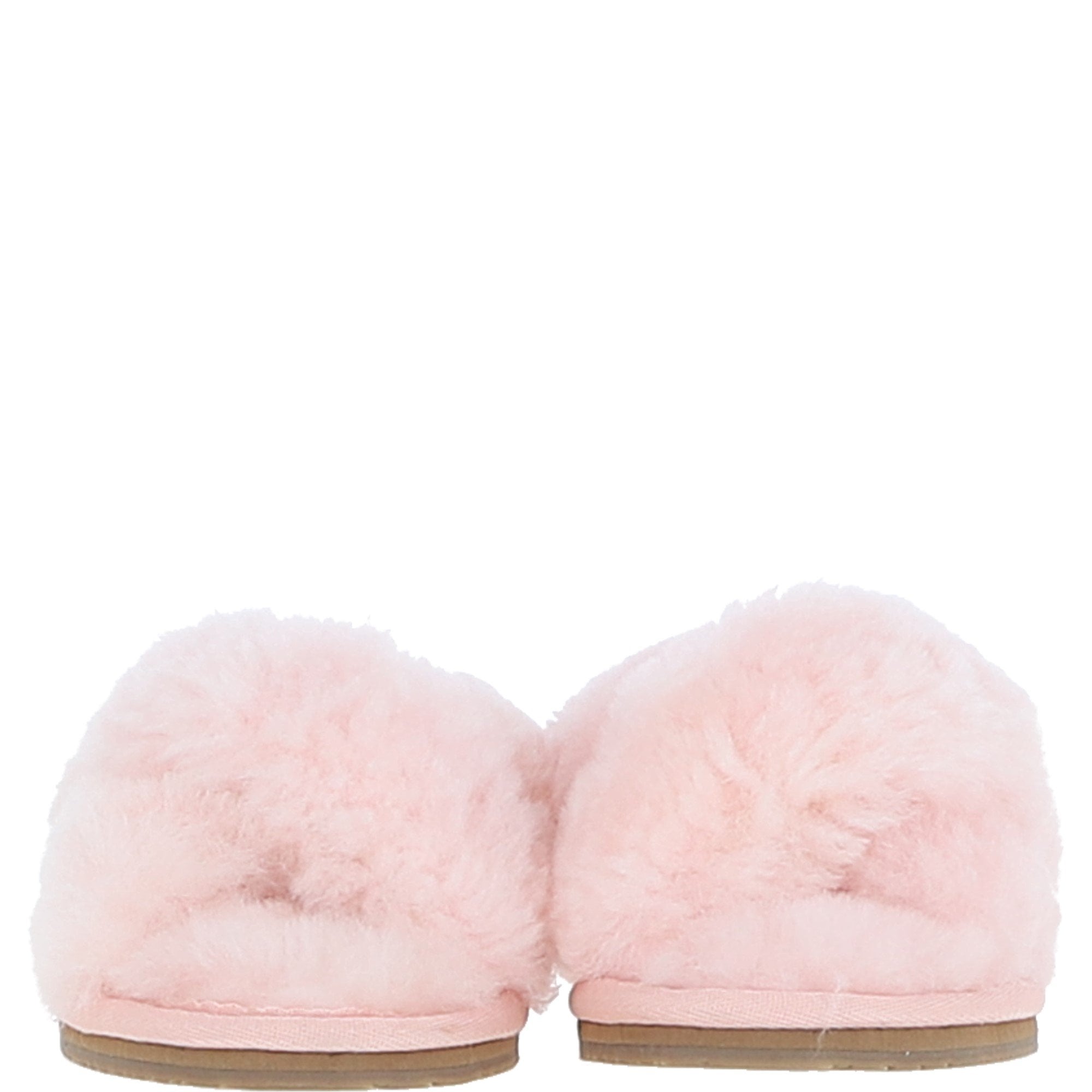 Fenland Ladies Sheepskin Crossover Slippers Pink: LADIES CROSSOVER