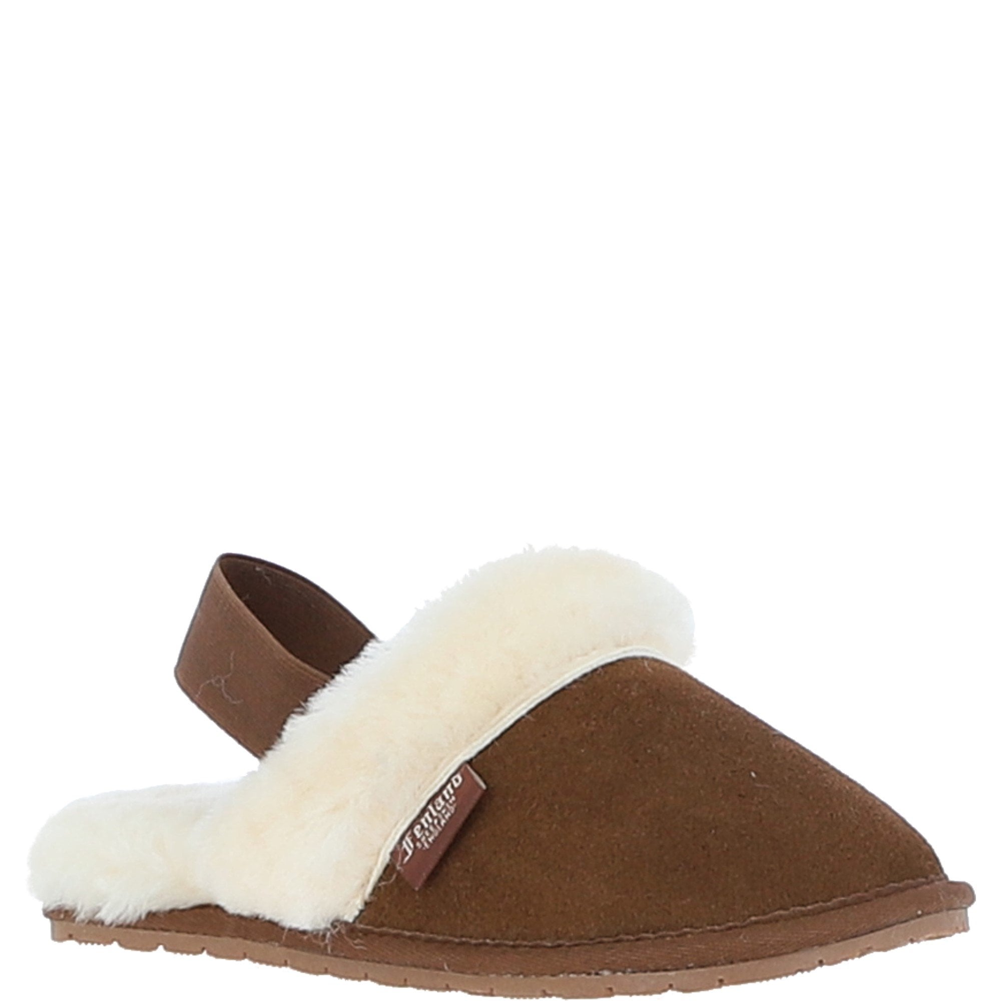 Fenland Real Sheepskin Wool Mule Slippers Chestnut: ladies elena