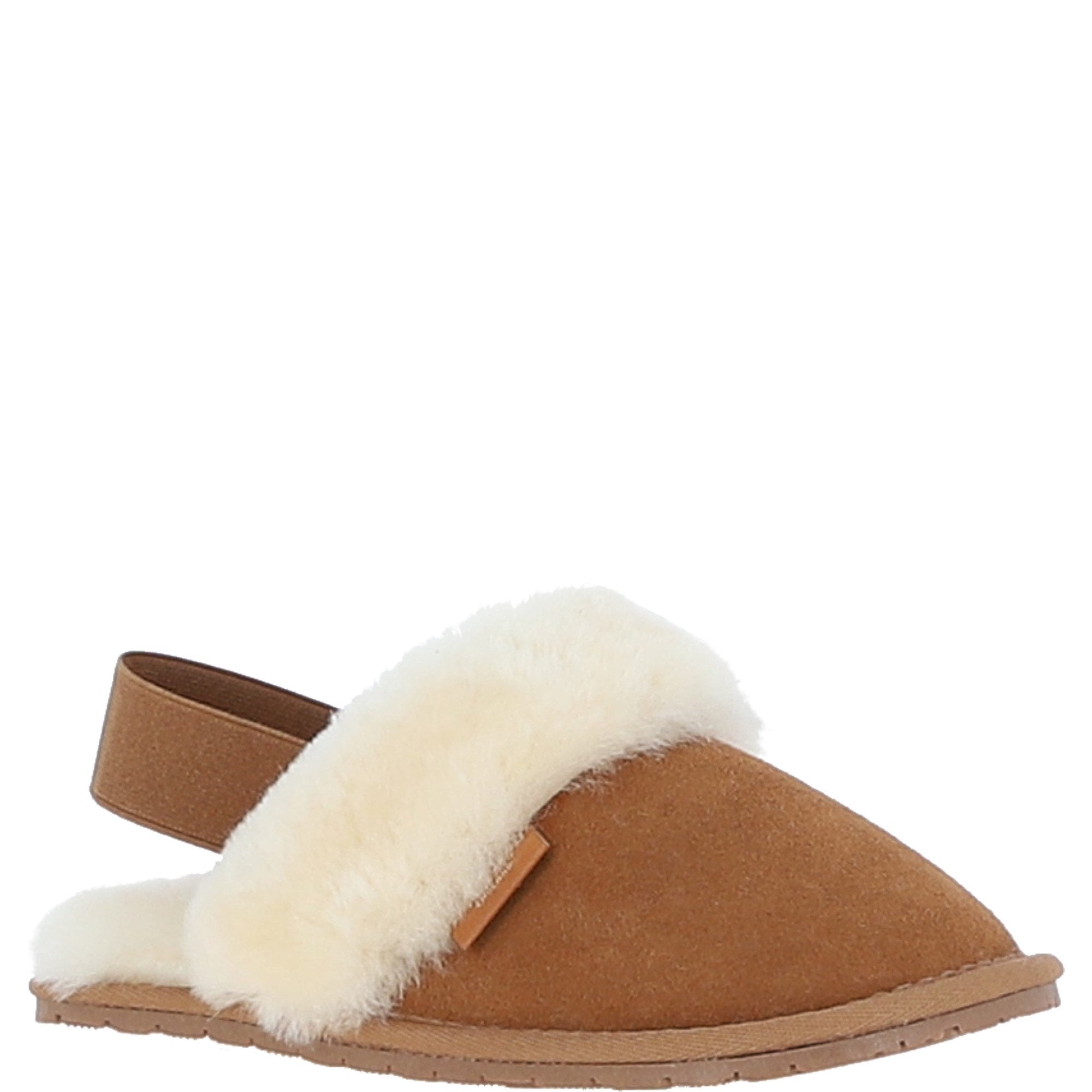 Fenland Real Sheepskin Wool Mule Slippers Tan: ladies elena