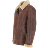 Mens Sheepskin Flying Jacket Kestane: KE 007E