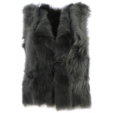 Reversible Toscana Suede Leather Gilet Green: KB-42
