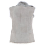Reversible Toscana Suede Leather Gilet Topo: KB-42