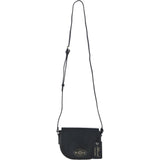 Real Leather Saddle Crossbody Bag Black: 63753