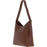 Ashwood Real Leather Hobo Shoulder Bag 2 Tone Tan: 64203