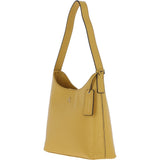 Ashwood Real Leather Hobo Shoulder Bag Ochre Yellow: 64203