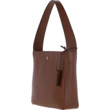 Ashwood Real Leather Hobo Shoulder Bag 2 Tone Tan: 64202