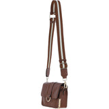 Ashwood Real Leather Small Crossbody Bag 2 Tone Tan: 64297