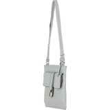 Ashwood Leather Crossbody Bag Ice Grey: 64033
