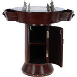 Ashwood Exquisite Leather Checkers Game Table: LF-139