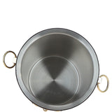 Stylish and Functional Ashwood Genuine Leather Ice Bucket Chestnut: LF-137