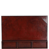 Ashwood Leather Desk Mat with Integrated Paper Holder & Triple Organizational Compartments Chestnut: LF-108