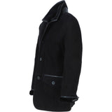 Sheepskin Coat  Black: KE-183