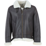 Fenland Sheepskin Flying Jacket Brown/Cream: Fen B3