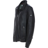 Trapper Mens Leather Jacket Dk Brown 27: no1