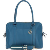 Ashwood 3 Section Large Leather Handbag Teal: X-39