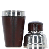 Ashwood Leather-Wrapped Stainless Steel French Cocktail Shaker Chestnut: LF-188