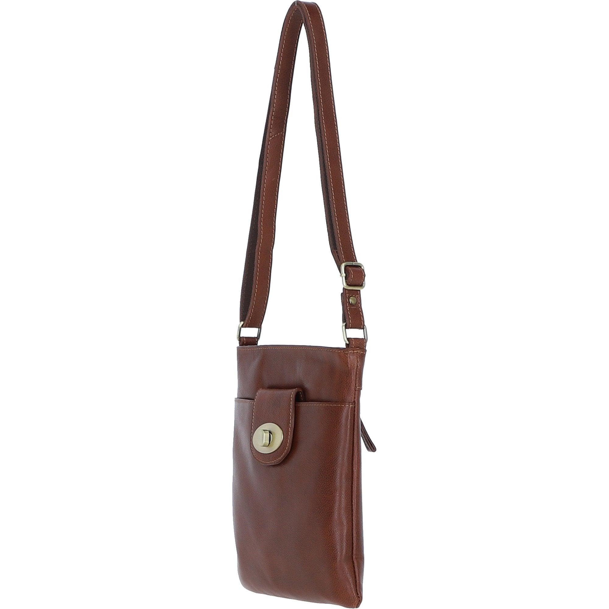 Ashwood Leather Crossbody Bag Tan: M-87