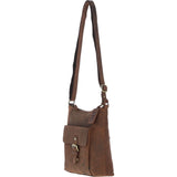 Vintage Equestrian Leather Handbag Mud/brown: worcester