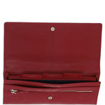 Ashwood Saffiano Leather Large Travel Wallet Red: Travel Wallet