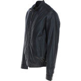 Ashwood Men's Genuine Leather Bomber Jacket Black: AW-2255