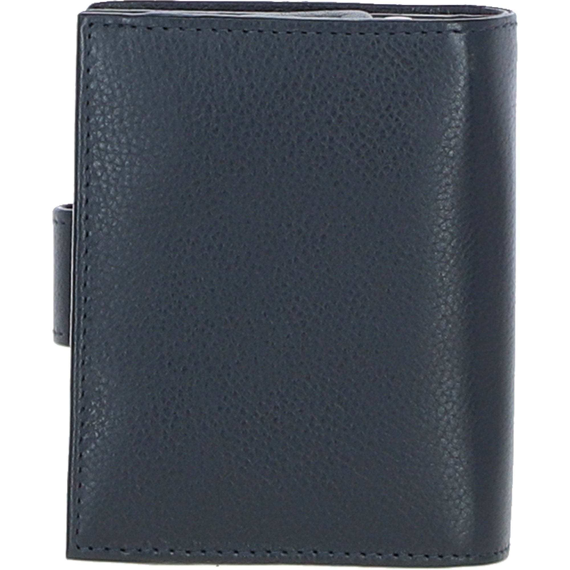 Ashwood Leather & Harris Tweed® Cloth Three compartment wallet Navy/Pink: TW-12-06-NP