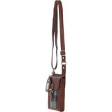 Ashwood Leather & Harris Tweed® Cloth elegance Crossbody Bag Tan/Mcload: TW-20-02-TM