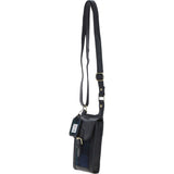 Ashwood Leather & Harris Tweed® Cloth elegance Crossbody Bag Black/Watch: TW-20-03-BW