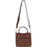 Ashwood Leather & Harris Tweed® Cloth Handbag with Removable Crossbody Strap Tan/Watch: TW-21-04-TW