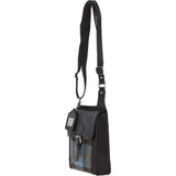Ashwood Leather & Harris Tweed® Cloth Crossbody Bag Brown/Mcload: TW-24-01-BM
