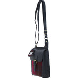 Ashwood Leather & Harris Tweed® Cloth Crossbody Bag Navy/Pink: TW-24-06-NP