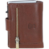 Ashwood Leather & Harris Tweed® Cloth RFID Secure Wallet Tan/Mcload: TW-16-02-TM