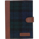Ashwood Leather & Harris Tweed® Cloth A5 Notebook Tan/Watch: TW-19-04-TW