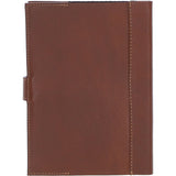 Ashwood Leather & Harris Tweed® Cloth A5 Notebook Tan/Navy: TW-19-011-TN