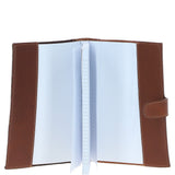 Ashwood Leather & Harris Tweed® Cloth A5 Notebook Tan/Green/Red: TW-19-08-TR