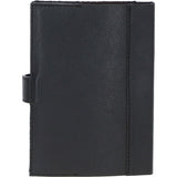 Ashwood Leather & Harris Tweed® Cloth A6 Notebook Black/Watch: TW-18-03-BW
