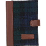 Ashwood Leather & Harris Tweed® Cloth A6 Notebook Tan/Watch: TW-18-04-TW