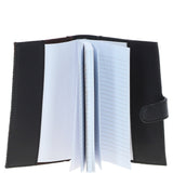 Ashwood Leather & Harris Tweed® Cloth A6 Notebook Black/Green/Red: TW-18-07-BR