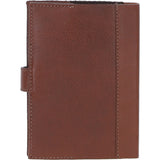 Ashwood Leather & Tweed A6 Notebook Tan/Green Check: TW-18-010-TGNH