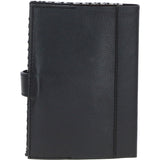 Ashwood Leather & Harris Tweed® Cloth A6 Notebook Black/White: TW-18-012-BW