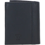 Versatile Ashwood Leather & Harris Tweed® Cloth RFID Secure Wallet Navy/Pink: TW-17-06-NP