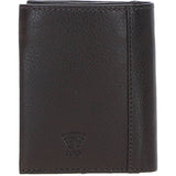 Versatile Ashwood Leather & Harris Tweed® Cloth RFID Secure Wallet Brown/Mcload: TW-17-01-BM