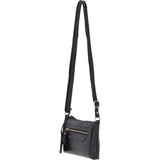 Ashwood Genuine Leather Crossbody Bag Black: G-15