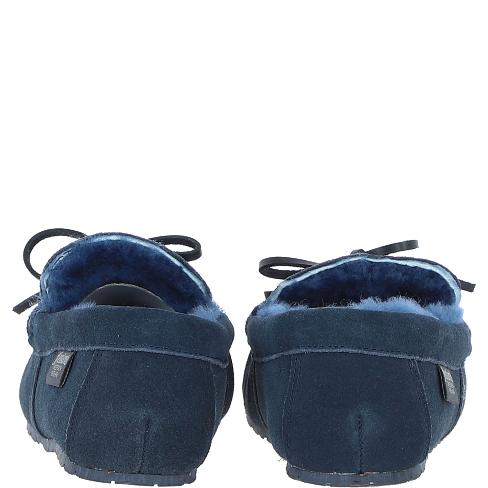 Fenland Classic Mens Suede Sheepskin Maverick Slippers Navy