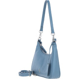 Ashwood Leather Ladies Shoulder X Crossbody Bag Denim Blue: 64397