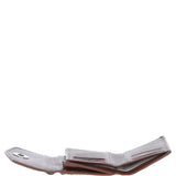 Exquisite Ashwood Leather & Harris Tweed® Cloth Twist-Lock Purse Tan/Watch: TW-11-04-TW