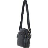 Mens Elegant Ashwood Leather Messenger Bag Black: T-79
